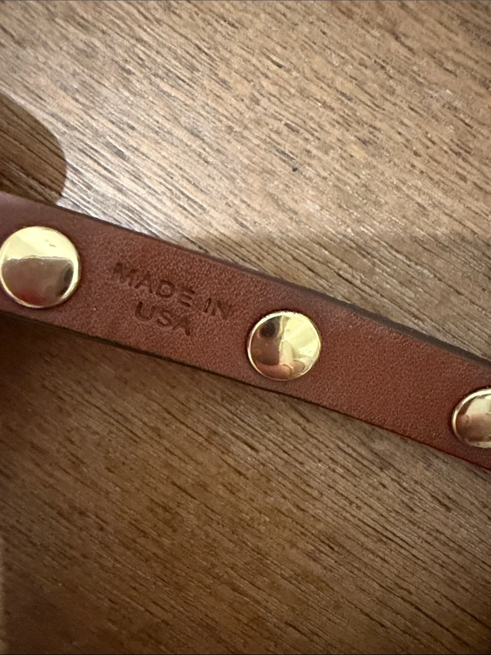 Tory Burch Black Leather Double-Wrap Bracelet with Gold Logo Studs